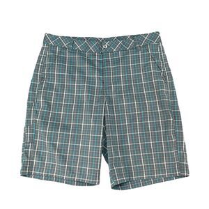 Fila Shorts Mens 36 Lunar Sea Plaid Athletic Fit Stretch Performance Golf Chino